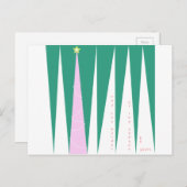 Wonderen van de kerstboom voor de seizoenen feestdagenkaart (Voorkant / Achterkant)