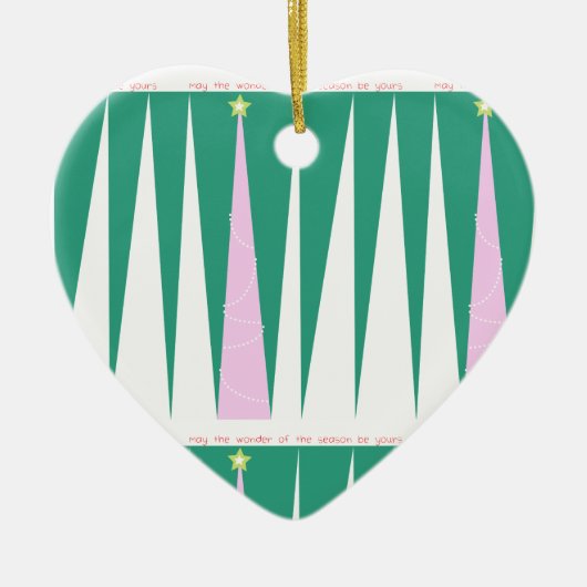 Wonderen van de kerstboom voor de seizoenen keramisch ornament (Voorkant)