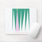 Wonderen van de kerstboom voor de seizoenen muismat (Met muis)