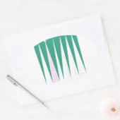 Wonderen van de kerstboom voor de seizoenen ovale sticker (Envelop)