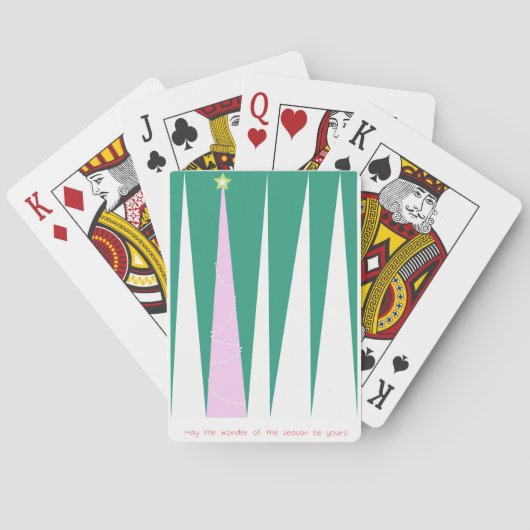 Wonderen van de kerstboom voor de seizoenen pokerkaarten (Achterkant)