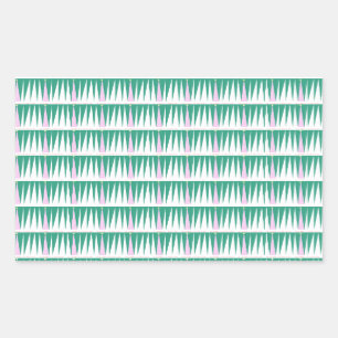 Wonderen van de kerstboom voor de seizoenen rechthoekige sticker