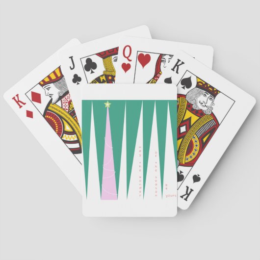 Wonderen van de kerstboom voor de seizoenen speelkaarten (Achterkant)