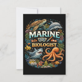 Wonderen van het oceaanrijk bedankkaart