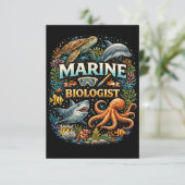 Wonderen van het oceaanrijk bedankkaart (Staand voorkant)