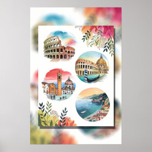 Wonderen van Italië Poster