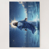 Wonderen van Jezus Christus oceaan spirituele vred Legpuzzel (Verticaal)