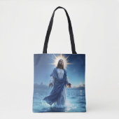 Wonderen van Jezus Christus oceaan spirituele vred Tote Bag (Voorkant)