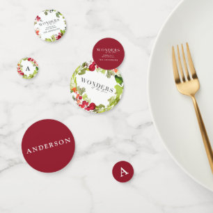 Wonderen van zijn liefde aquarel loof vakantie confetti