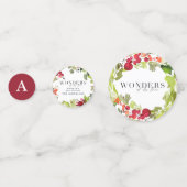 Wonderen van zijn liefde aquarel loof vakantie confetti (Voorkanten)