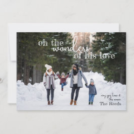 Wonderen van Zijn Liefde Christmas Kaart 4 Foto Zw