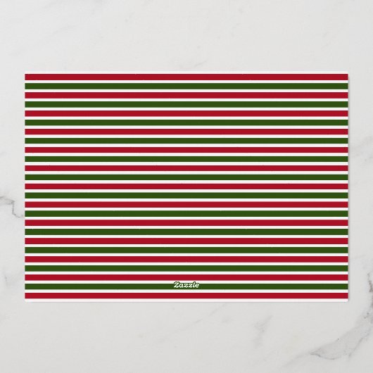 Wonderen van Zijn Liefde Custom Foto Kerst Goud Folie Feestdagenkaart (Achterkant)