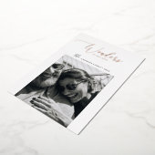 Wonderen van zijn liefde | Elegante gouden kerstfo Folie Feestdagenkaart (Gedraaid)