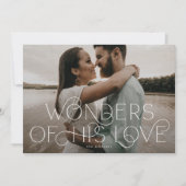 Wonderen van Zijn Liefde Foto Religieuze Familie Feestdagenkaart (Voorkant)