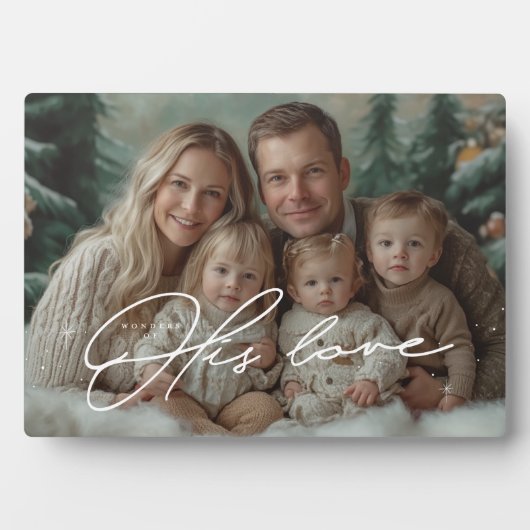 Wonderen van zijn liefde fotoplaat (voorkant)