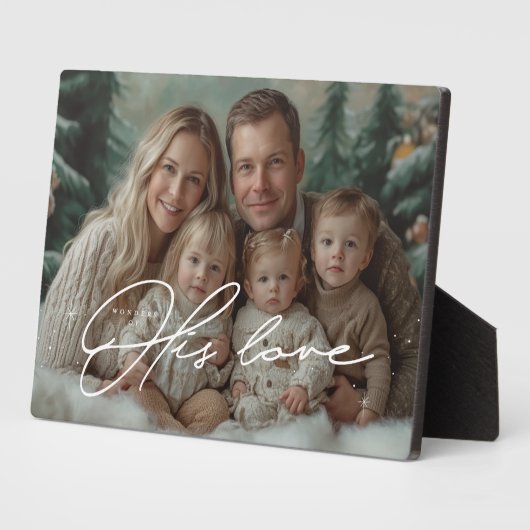 Wonderen van zijn liefde fotoplaat (Zijkant)