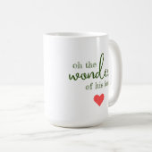 Wonderen van Zijn Liefde Kerstmis Mok (Voorkant rechts)