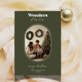 Wonderen van Zijn Liefde Religieuze Kerstfoto Feestdagenkaart