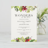 Wonderen van zijn liefde vakantie uitnodiging (Staand voorkant)
