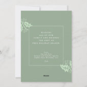 Wonderen van zijn Liefde | Vier foto's Kerstmis Feestdagenkaart (Achterkant)