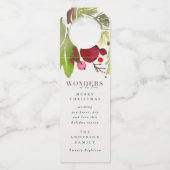 Wonderen van zijn liefde waterverf Holiday Flessenhanger (Voorkant)