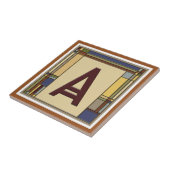 Wonderful Arts & Crafts Geometrisch Initiaal A Tegeltje (Zijkant)