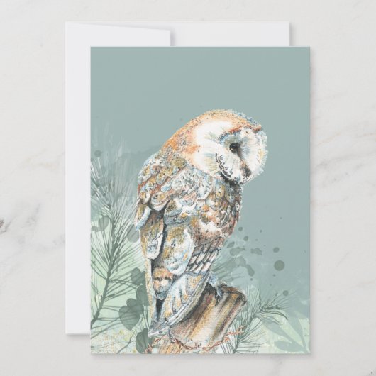 Wonderful Barn Owl Bird Wildlife Natuur Art (Voorkant)