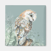 Wonderful Barn Owl Bird Wildlife Natuur Art Magneet (Voorkant)