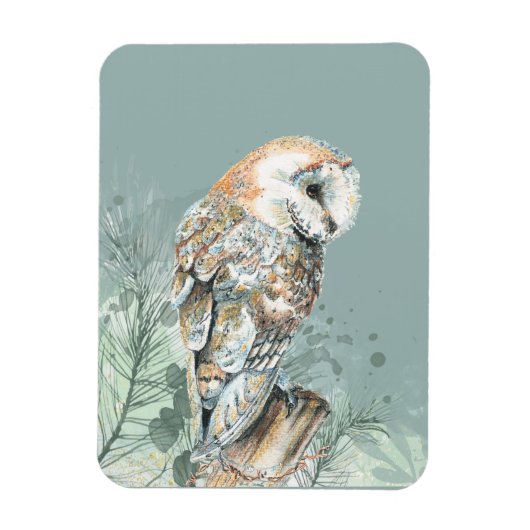 Wonderful Barn Owl Bird Wildlife Natuur Art Magneet (Verticaal)