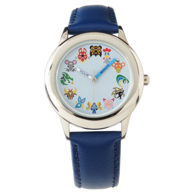 WONDERFUL BOYS WATCH, CHINESE ZODIAC-ONTWERP HORLOGE (Voorkant)