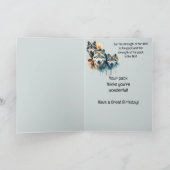 Wonderful Brother Verjaardag Wolf en Pack Quote Kaart (Binnen)