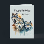 Wonderful Brother Verjaardag Wolf en Pack Quote Kaart<br><div class="desc">Want de kracht van de Wolf is de Pack en de kracht van de Pack is de Wolf en Pack Quote De perfecte verjaardagskaart Broeder</div>