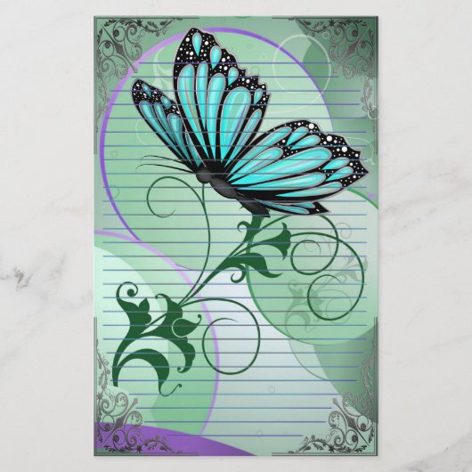 Wonderful Butterflies Briefpapier (Voorkant)