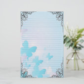 Wonderful Butterflies Briefpapier (Staand voorkant)