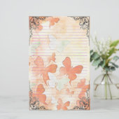 Wonderful Butterflies Briefpapier (Staand voorkant)