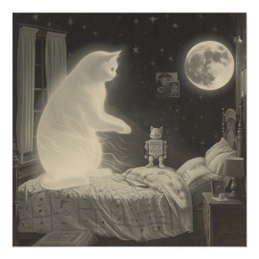 Wonderful Cat & Little Robot: De terugkeer Foto Afdruk (Voorkant)