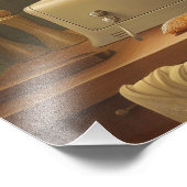 Wonderful Cat & Little Robot: Het feest Foto Afdruk (Hoek)