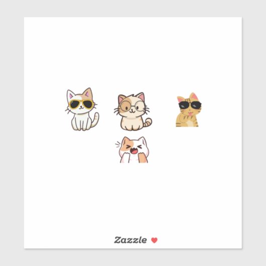 Wonderful cats sticker (Vel)