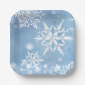Wonderful Christmas Snow Papieren Bordje (Voorkant)