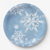 Wonderful Christmas Snow Papieren Bordje (Voorkant)