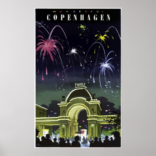  Wonderful Copenhagen Travel Poster (Voorkant)