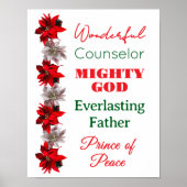 Wonderful Counselor Names of Jesus Christmas Poster (Voorkant)