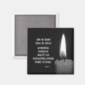 Wonderful Counselor Prince of Peace Schrift Magneet (Voorkant / Achterkant)