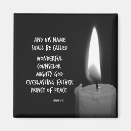 Wonderful Counselor Prince of Peace Schrift Magneet