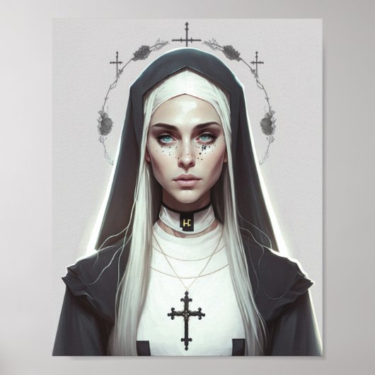 Wonderful Creepy Nun Poster (Voorkant)