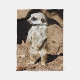 Wonderful Cute Sweet African Meerkat Animal Fleece Deken