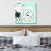 Wonderful Dandelions Blue Canvas Afdruk (Insitu (Slaapkamer))