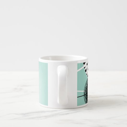 Wonderful Dandelions Blue Espresso Mok (Achterkant)