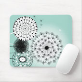 Wonderful Dandelions Blue Mousepad Muismat (Met muis)