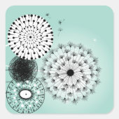 Wonderful Dandelions Blue Sticker (Voorkant)